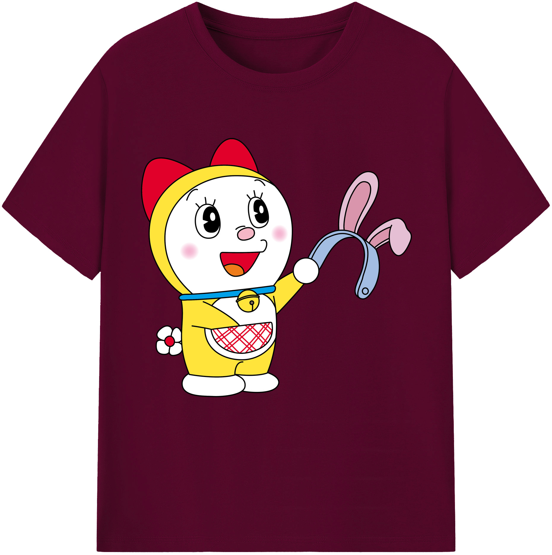 （画像用） ドラえもん ドラミ Doraemon Dorami レディースカジュアルプリントTシャツ（綿100％）
